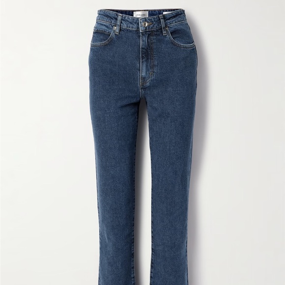 Frame Denim Denim - Frame Denim The Ruler high-rise slim-leg jeans.